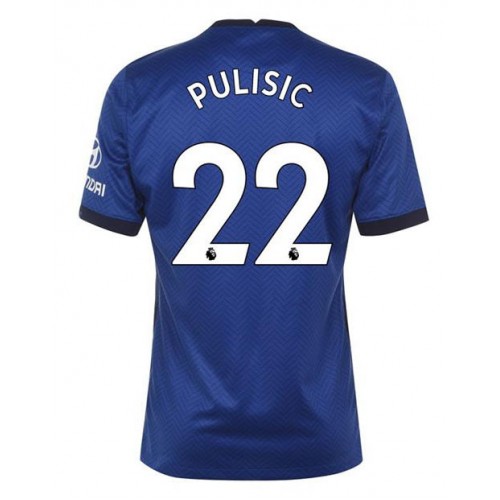 Chelsea Fodboldtrøjer Christian Pulisic 22 Hjemmebanesæt 2020/21 Kort ærmer Chelsea Fodboldtrøjer Christian Pulisic 22 Hjemmebanesæt 2020/21 Kort ærmer